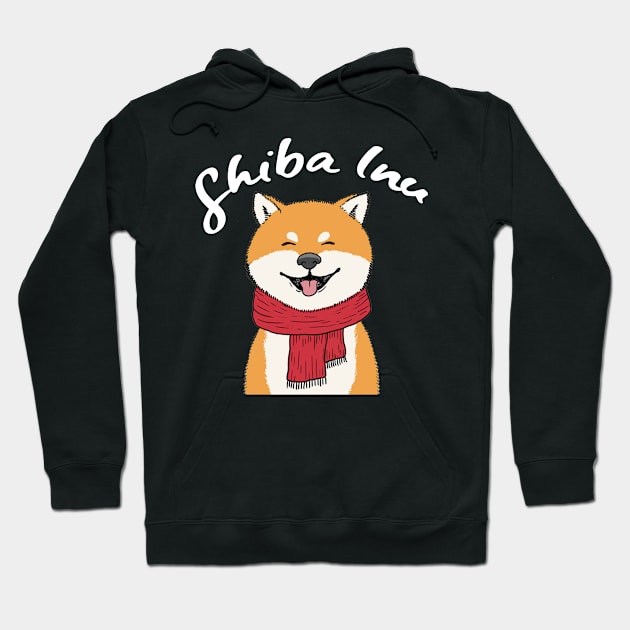 Urban Canine Carousel Shiba Inu Delight Tail-Wagging T-shirt Hoodie by Merle Huisman